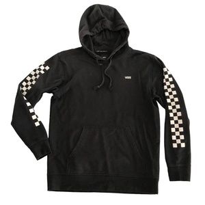 Vans Black & White Check Pullover Sweatshirt Hoodie S
